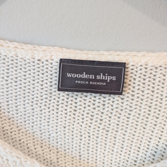 Wooden Ships Cream Knit Sweater - Picture 3 of 7